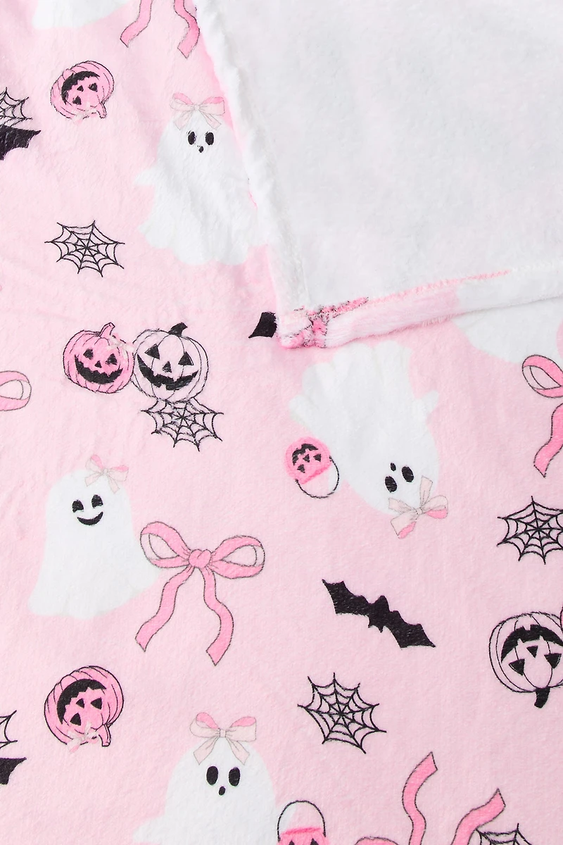 Ensemble avec jeté et coussin Halloween