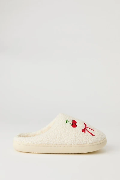Pantoufles Fruits en Sherpa