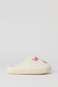 Pantoufles Papillons en Sherpa