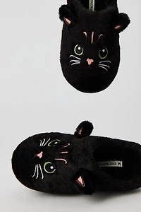 Plush Cat Slippers