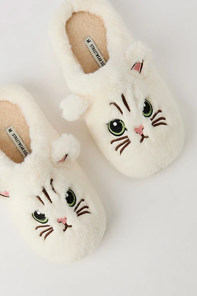 Pantoufles Chat en peluche