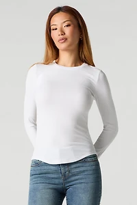 Ribbed Long Sleeve Top