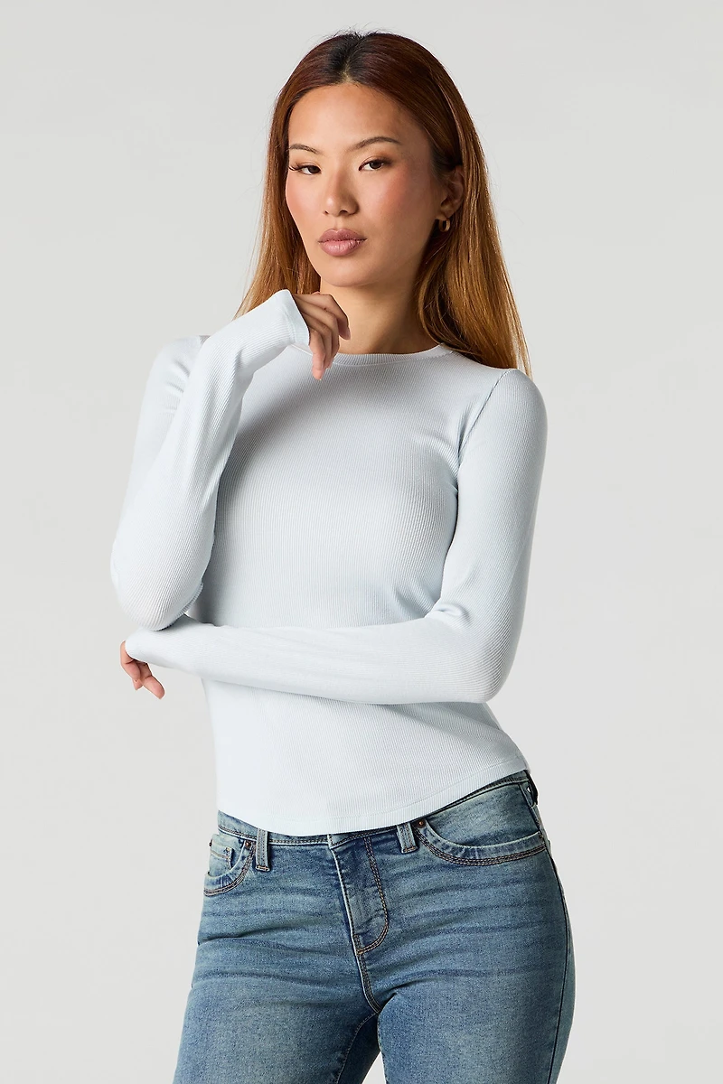 Ribbed Long Sleeve Top
