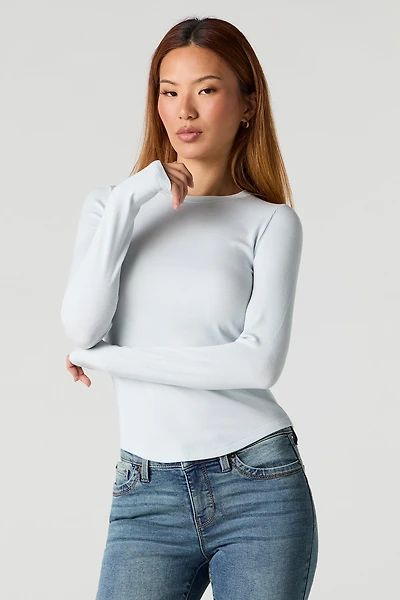 Ribbed Long Sleeve Top