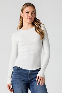 Classic Ribbed Long Sleeve Top