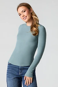 Classic Ribbed Long Sleeve Top
