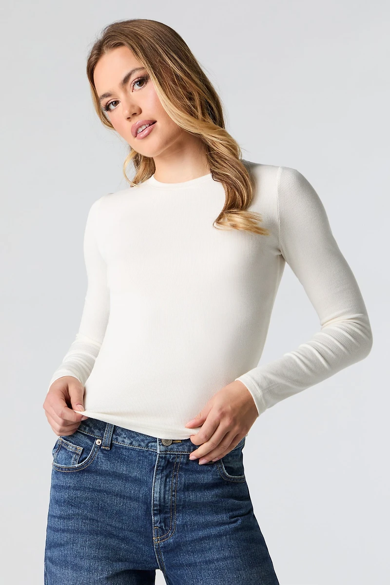 Classic Ribbed Long Sleeve Top