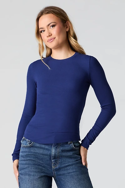 Classic Ribbed Long Sleeve Top