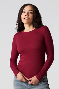 Classic Ribbed Long Sleeve Top