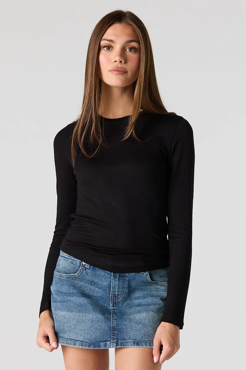 Crewneck Long Sleeve Top