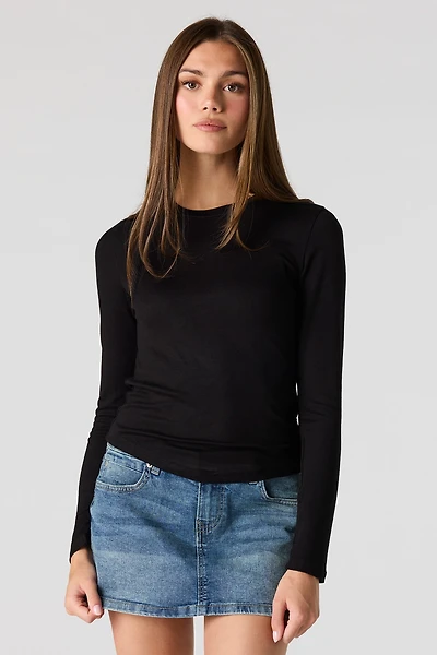 Crewneck Long Sleeve Top