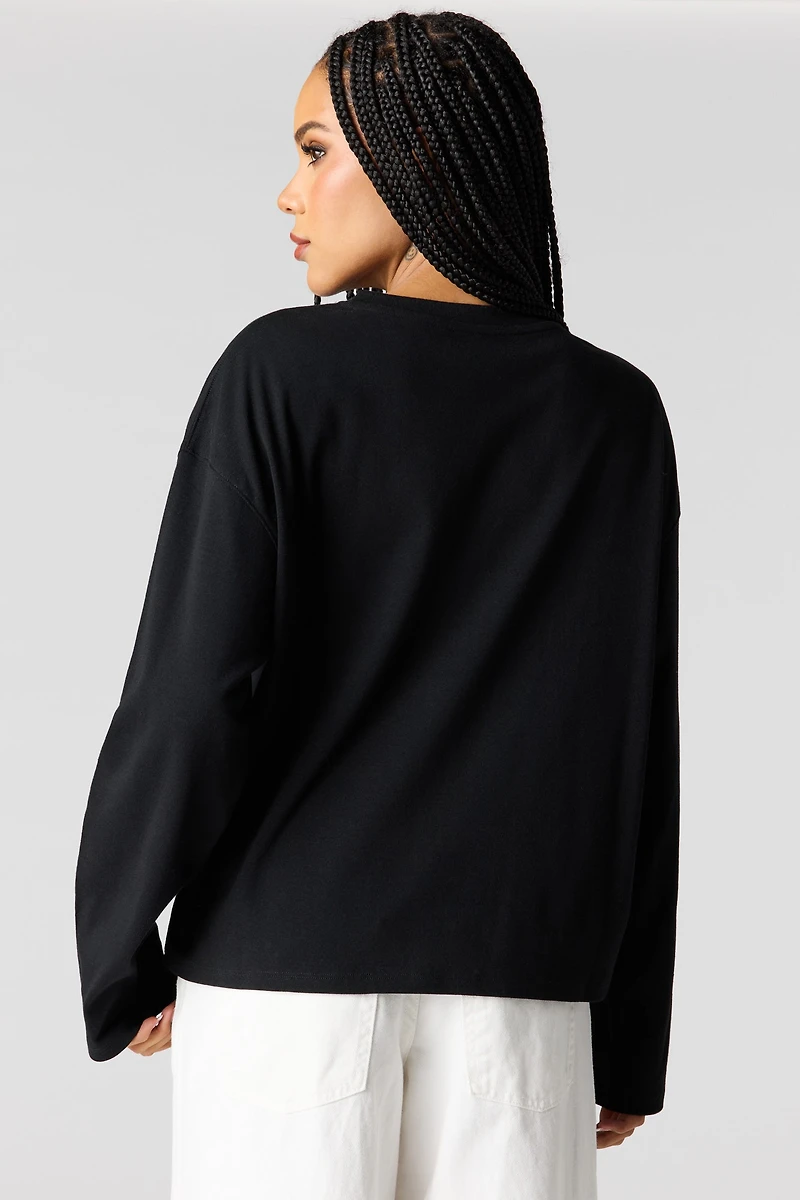 Boxy Long Sleeve Top
