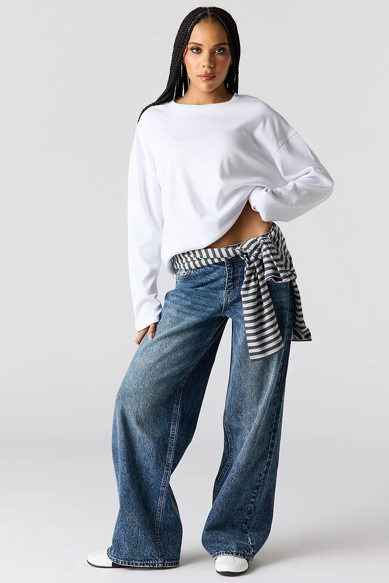 Boxy Long Sleeve Top