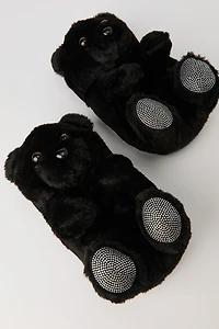 Teddy Bear Rhinestone Slippers