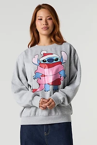 Stitch Christmas Graphic Fleece Sweatshirt