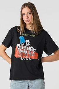 Simpsons Halloween Graphic Boyfriend T-Shirt