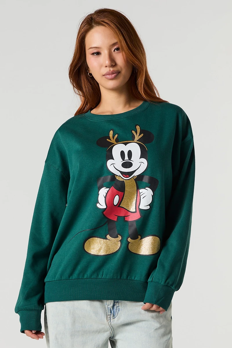 Mickey Mouse 'Tis The Season Graphic Fleece Sweatshirt