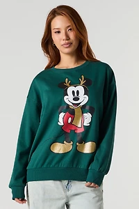 Mickey Mouse 'Tis The Season Graphic Fleece Sweatshirt