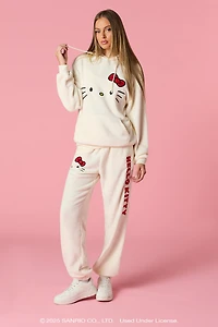 Hello Kitty® Holiday Embroidered Plush Jogger