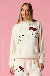 Hello Kitty® Holiday Embroidered Plush Hoodie