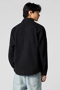 Haut en flanelle boutonné à manche longue