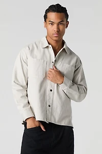 Jacket de camionneur en denim coupe carrée