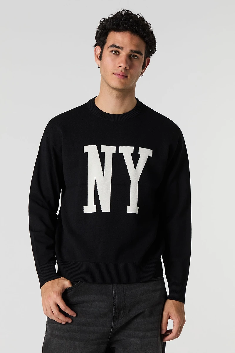 Chandail en tricot jacquard City