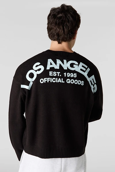 City Jacquard Knit Boxy Sweater