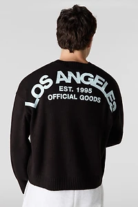 City Jacquard Knit Boxy Sweater
