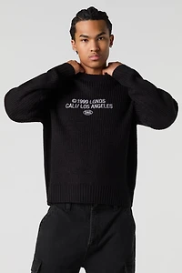 Los Angeles Embroidered Sweater