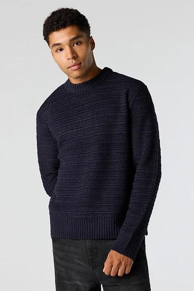 Chandail en tricot ajour