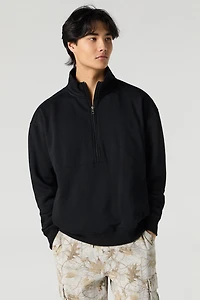 Fleece Quarter Zip Sweatshirt