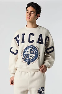 Chicago Twill Embroidered Fleece Sweatshirt