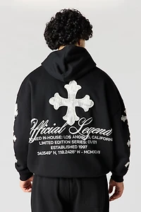 Graphic Fleece Baggy Hoodie