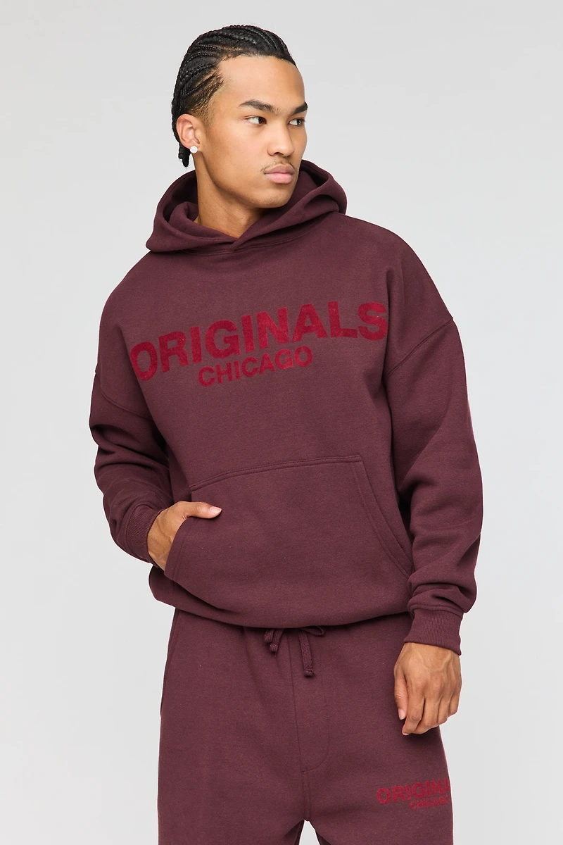 Premium Heavyweight Fleece Baggy Graphic Hoodie
