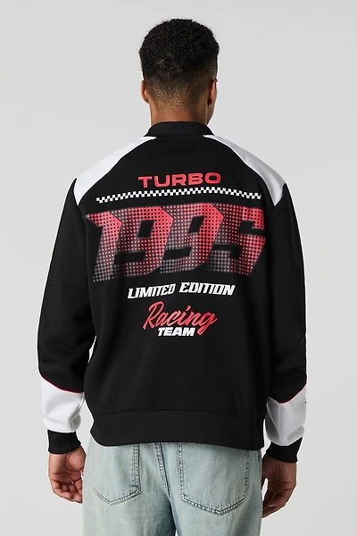 1995 HD Print Fleece Racing Jacket
