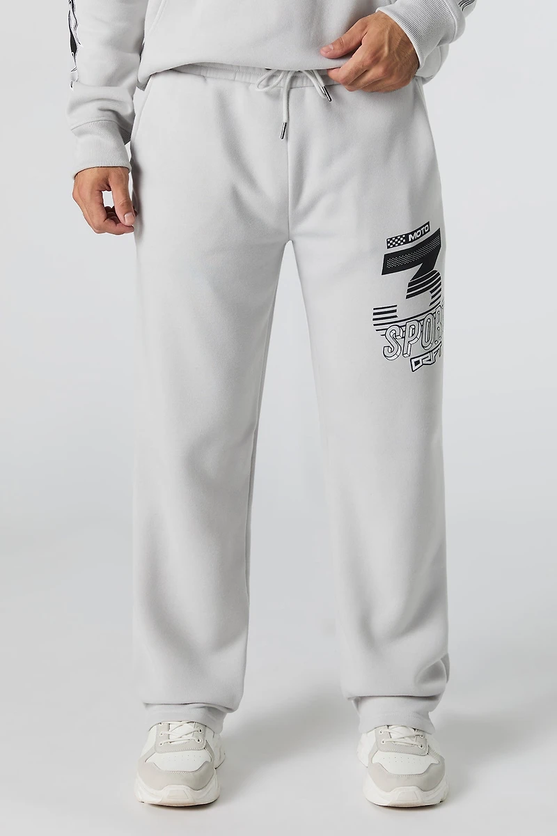 Pantalon en molleton à imprimé Racing Team