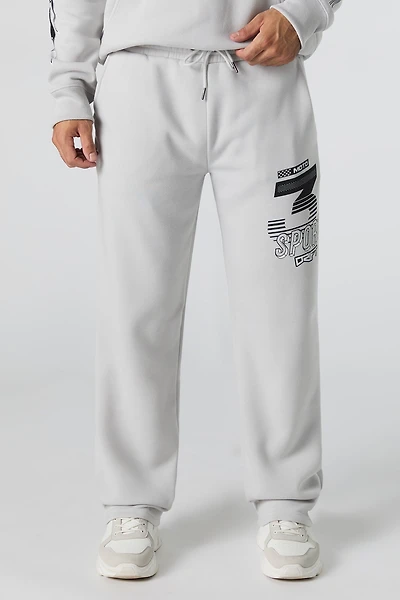 Pantalon en molleton à imprimé Racing Team