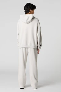 Pantalon en molleton à broderie LA