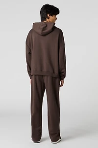 Pantalon en molleton à broderie LA