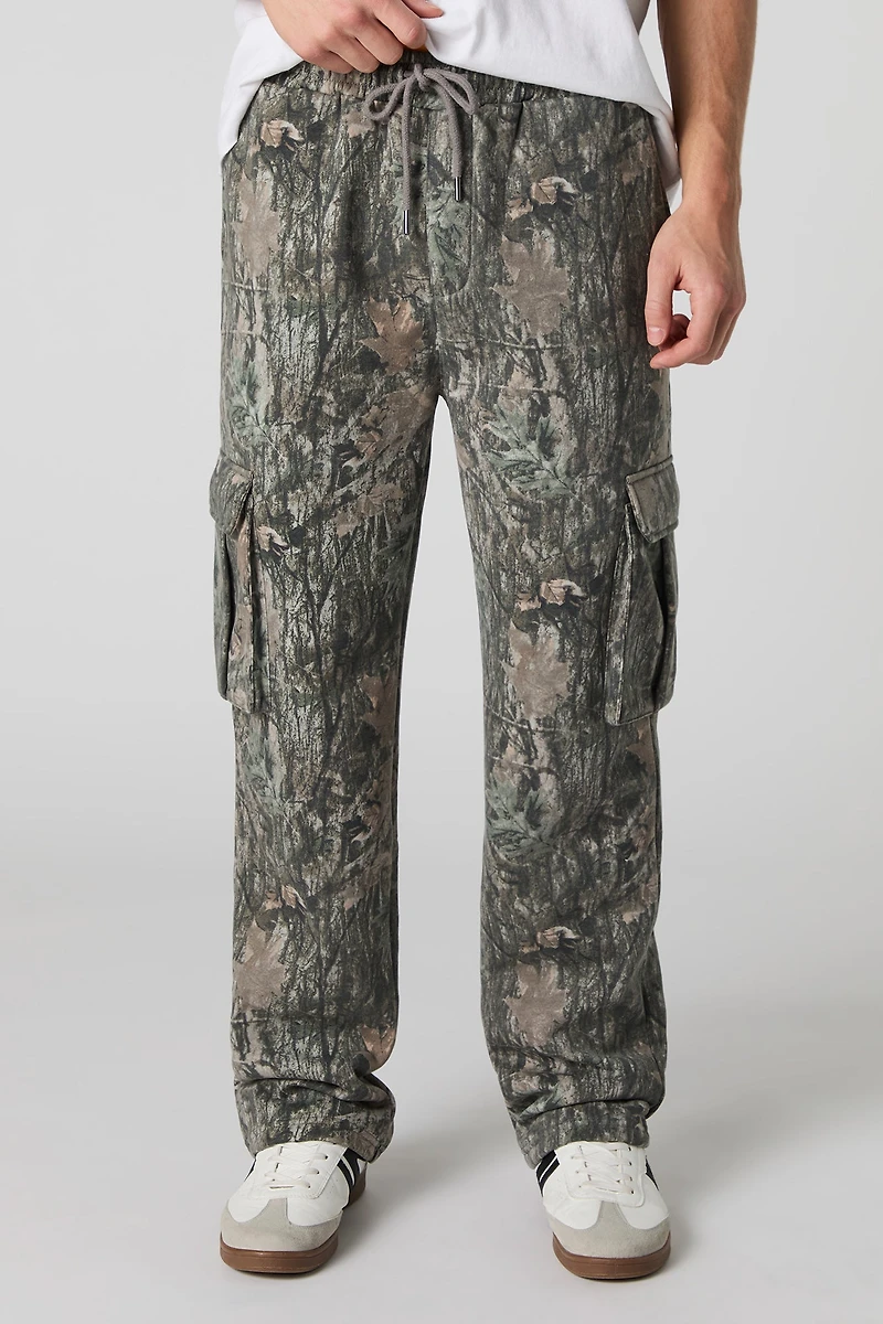 Pantalon cargo en molleton