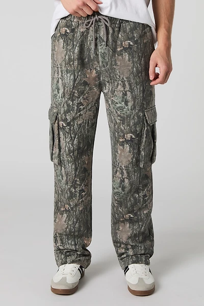Pantalon cargo en molleton
