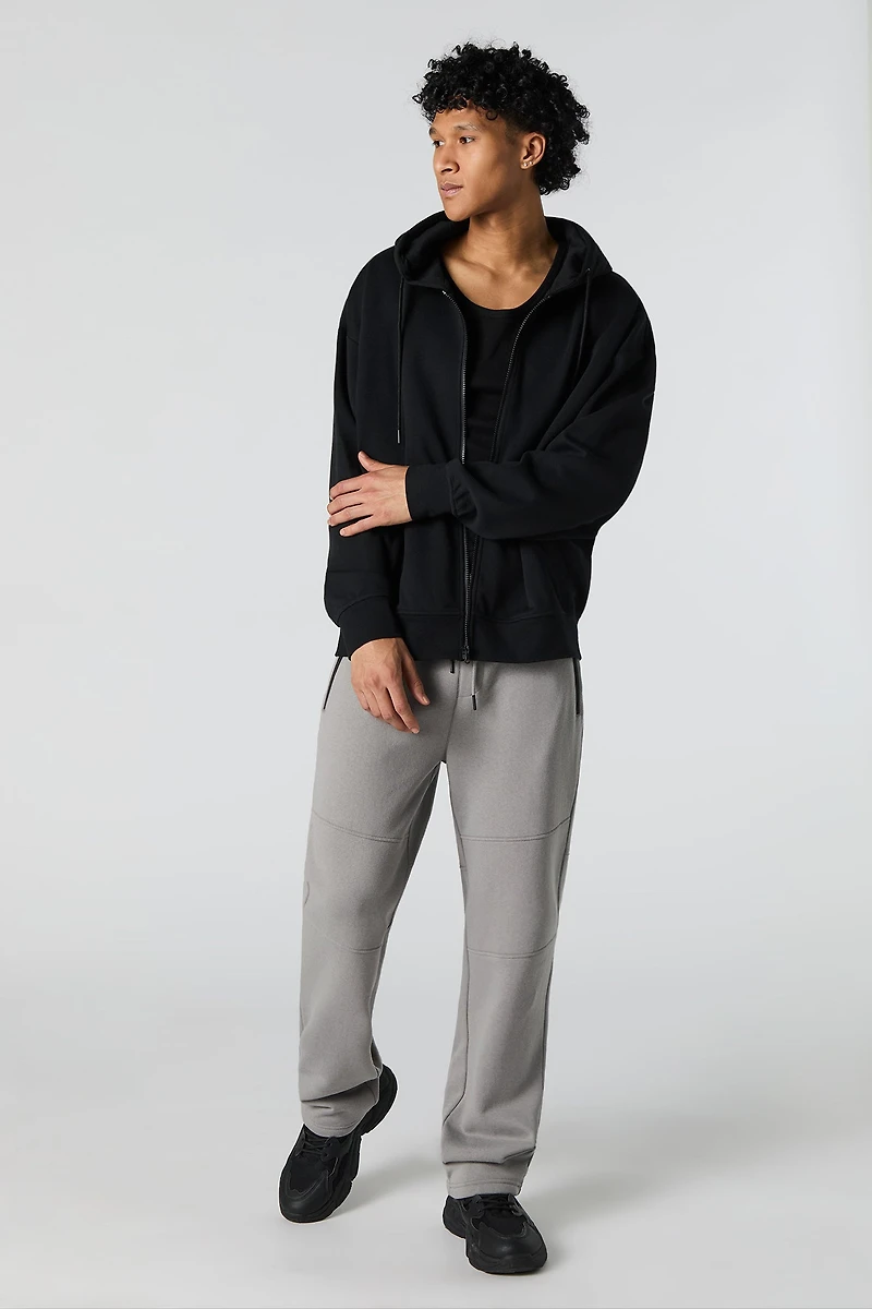 Pantalon en molleton avec détail de couture