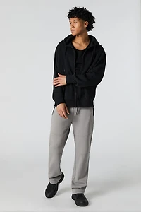 Pantalon en molleton avec détail de couture