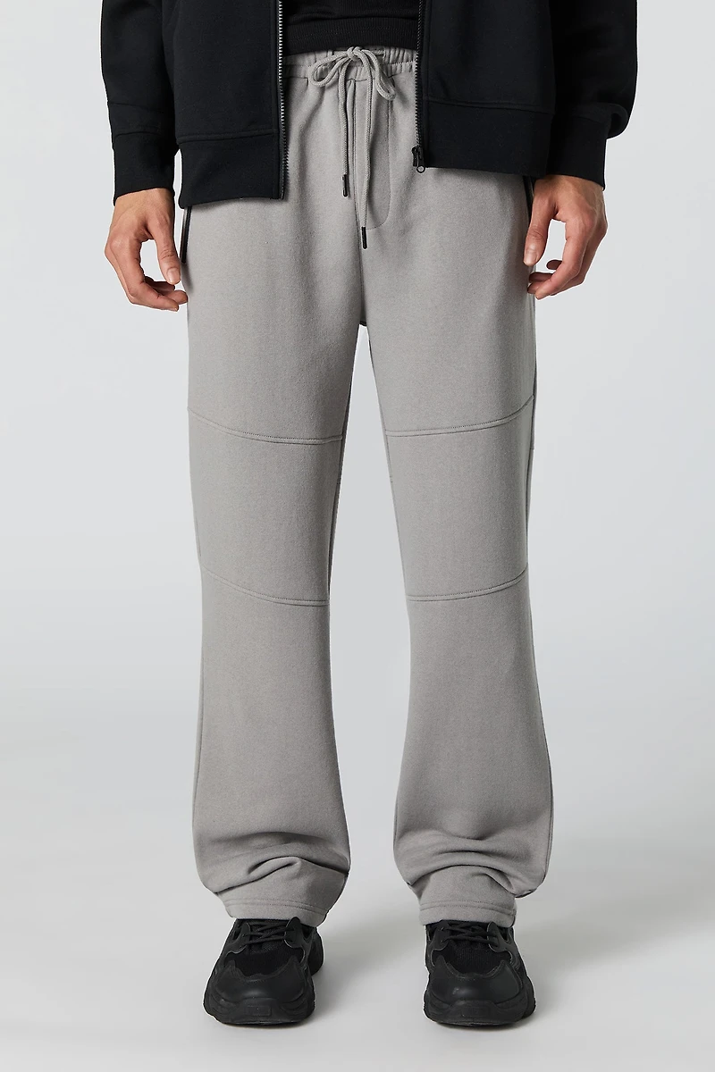 Pantalon en molleton avec détail de couture