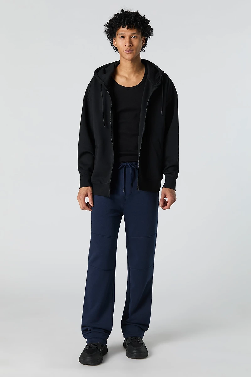 Pantalon en molleton avec détail de couture