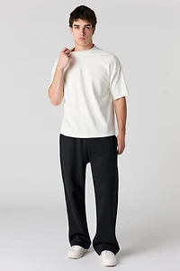 Pantalon d'entraînement à jambe large en molleton lourd de qualité supérieure