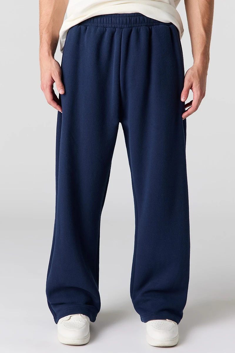 Pantalon d'entraînement à jambe large en molleton lourd de qualité supérieure