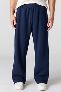 Pantalon d'entraînement à jambe large en molleton lourd de qualité supérieure