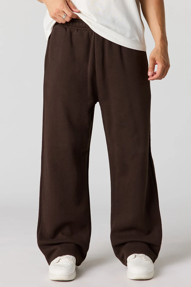 Pantalon d'entraînement à jambe large en molleton lourd supérieur